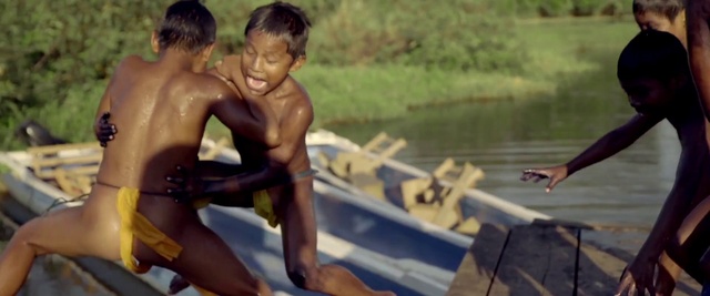 Video Reference: Barechested, Water, Fun, Human, Leisure, Bathing, Muscle, River, Adaptation, Recreation