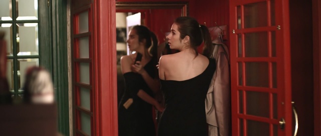 Video Reference: red, lady, girl, snapshot, interaction, fun, Person