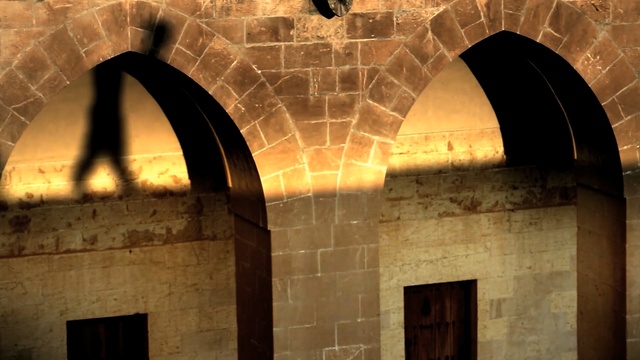 Video Reference: Arch, Architecture, Light, Wall, Lighting, Vault, Sky, Brick, Crypt, Material property, Person