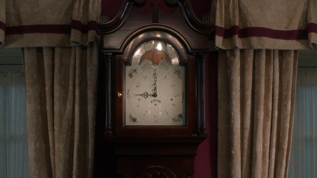 Video Reference: longcase clock, clock, home accessories, window, door, antique