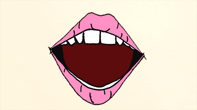 Video Reference: Lip, Mouth, Tongue, Pink, Cartoon, Eye, Illustration, Jaw, Smile, Triangle