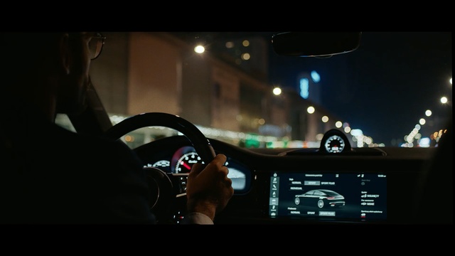 Video Reference: Automotive design, Luxury vehicle, Electronics, Light, Driving, Darkness, Mode of transport, Photography, Pc game, Multimedia