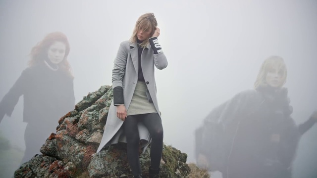 Video Reference: Atmospheric phenomenon, Standing, Fashion, Outerwear, Fog, Fun, Photography, Tree, Mountain, Winter