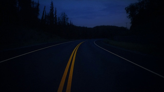 Video Reference: Road, Sky, Blue, Black, Night, Darkness, Light, Highway, Infrastructure, Mode of transport