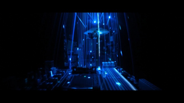 Video Reference: Blue, Light, Lighting, Visual effect lighting, Majorelle blue, Darkness, Electric blue, Technology, Stage, Space