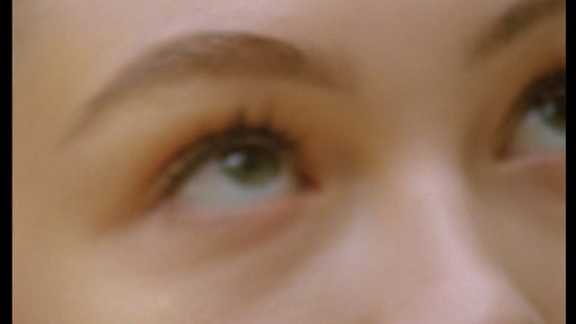 Video Reference: Eyebrow, Face, Eye, Eyelash, Skin, Iris, Close-up, Nose, Forehead, Organ