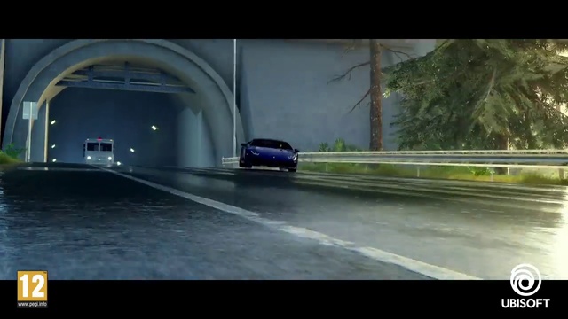 Video Reference: Vehicle, Car, Mode of transport, Automotive design, Asphalt, Drifting, Road, Lane, Performance car, Tunnel