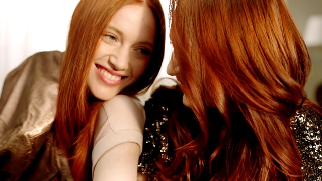 Video Reference: Hair, Hair coloring, Red hair, Hairstyle, Brown hair, Long hair, Beauty, Blond, Layered hair, Lady, Person