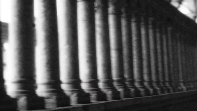 Video Reference: Black, White, Monochrome, Black-and-white, Monochrome photography, Architecture, Iron, Line, Column, Metal