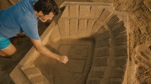 Video Reference: Brickwork, Wall, Brick, Sand, Floor, Person