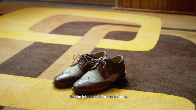 Video Reference: Footwear, Shoe, Yellow, Brown, Beige, Outdoor shoe, Athletic shoe