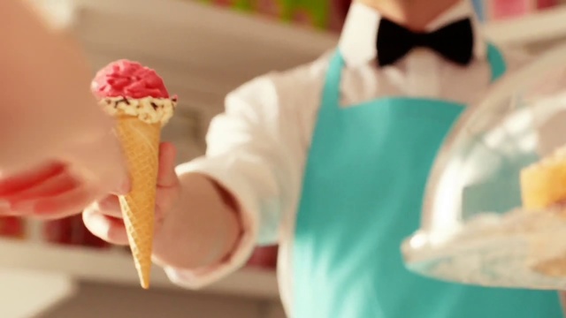 Video Reference: Ice cream cone, Frozen dessert, Gelato, Food, Ice cream, Dessert, Soft Serve Ice Creams, Sweetness, Dondurma, Cream