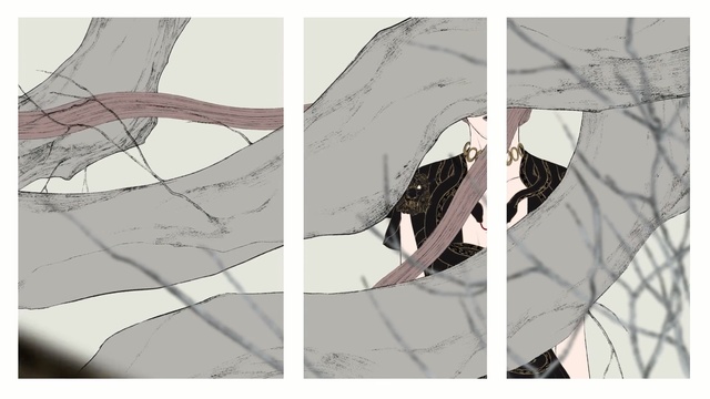 Video Reference: design, illustration, anime, pattern, artwork, girl, angle, art, graphic design