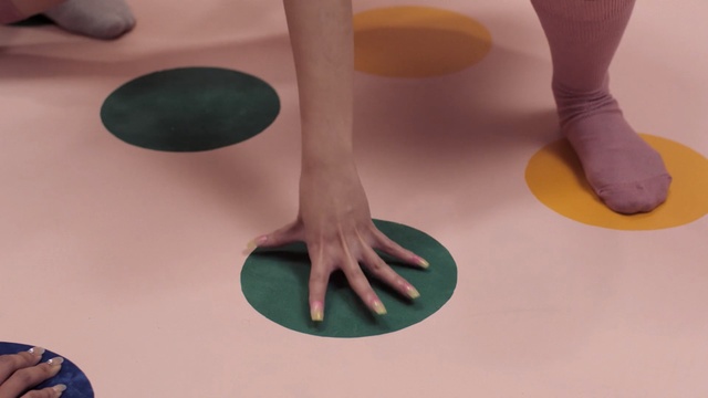 Video Reference: footwear, leg, shoe, floor, flooring, foot, hand, toe, human leg, balance