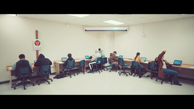 Video Reference: Event, Room, Classroom, Training, Conference hall, Folk instrument, Person