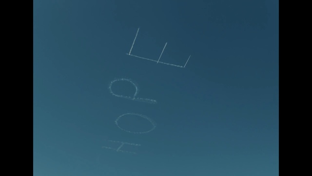 Video Reference: sky, blue, atmosphere, text, azure, line, daytime, font, cloud, computer wallpaper