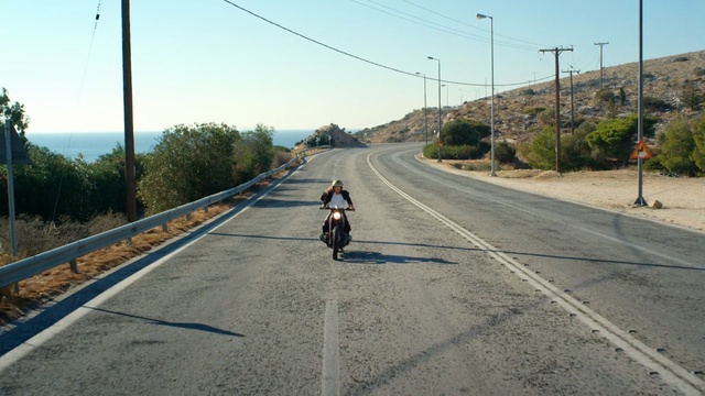 Video Reference: road, lane, asphalt, highway, infrastructure, path, sky, transport, mode of transport, car