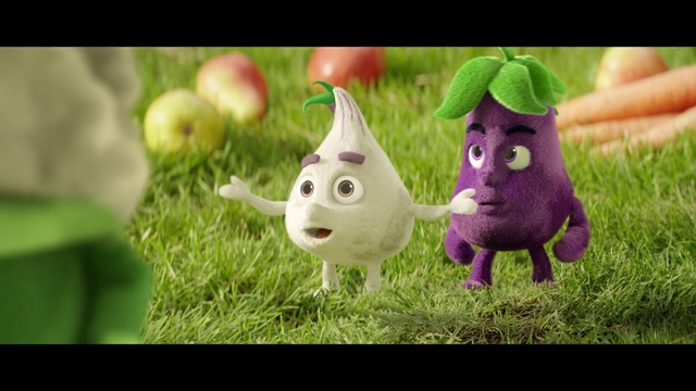 Video Reference: Grass, Animation, Lawn ornament, Organism, Snout, Toy, Plant, Person