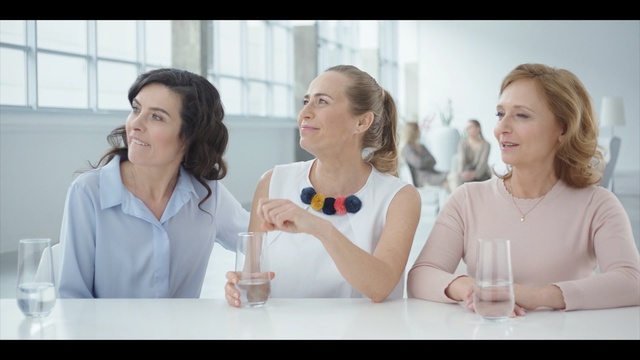 Video Reference: Skin, Product, Chin, Conversation, Drinking, Fun, Neck, Sitting, Drink, Person