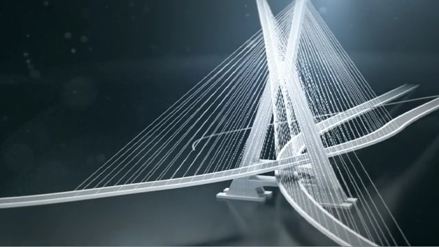 Video Reference: cable stayed bridge, bridge, mode of transport, fixed link, extradosed bridge, line, suspension bridge