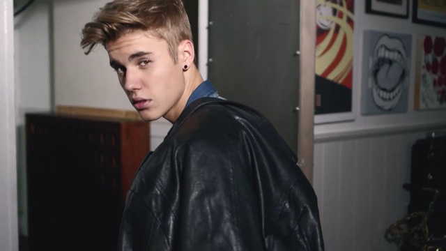 Video Reference: Hair, Jacket, Leather jacket, Hairstyle, Leather, Forehead, Textile, Outerwear, Top, Black hair, Person