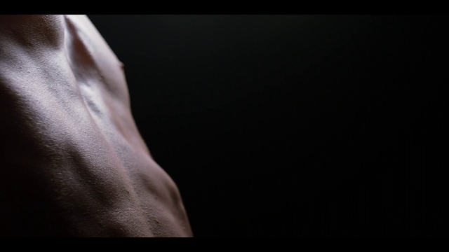 Video Reference: Black, White, Darkness, Shoulder, Arm, Close-up, Joint, Neck, Muscle, Photography