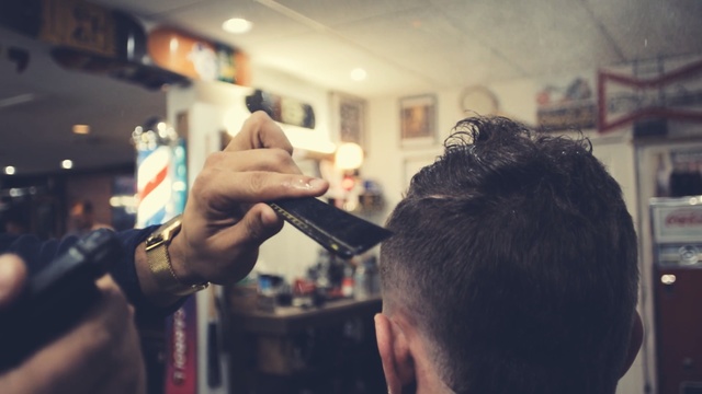 Video Reference: hair, man, barber, snapshot, photography, fun, crowd, arm, facial hair, human