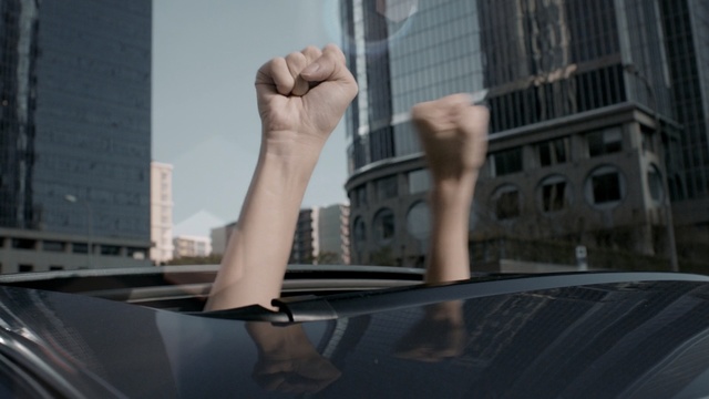 Video Reference: Hand, Finger, Leg, Arm, Gesture, Architecture, Human body, Thumb, Photography, Automotive window part