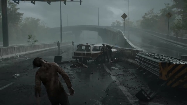 Video Reference: Atmospheric phenomenon, Pc game, Mode of transport, Vehicle, Winter storm, Digital compositing, Screenshot, Rain, Person