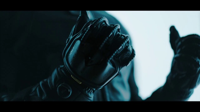 Video Reference: Black, Screenshot, Movie, Darkness, Fictional character, Glove, Photography, Personal protective equipment, Digital compositing, Leather