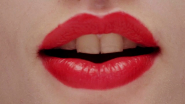 Video Reference: Lip, Red, Mouth, Lipstick, Skin, Cheek, Chin, Lip gloss, Nose, Jaw
