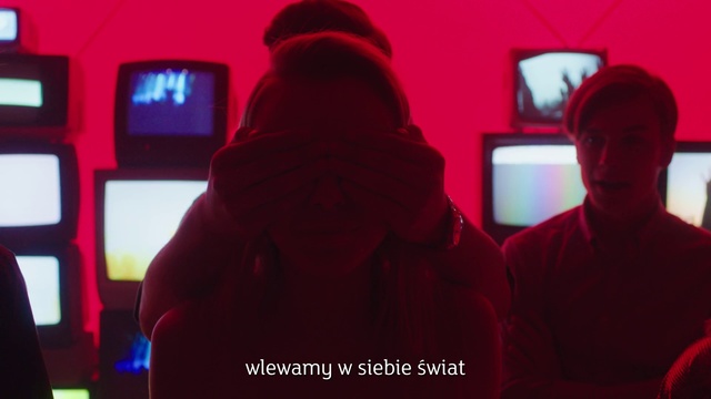 Video Reference: Red, Technology, Photography, Font, Electronic device, Outerwear, Room, Games, Media
