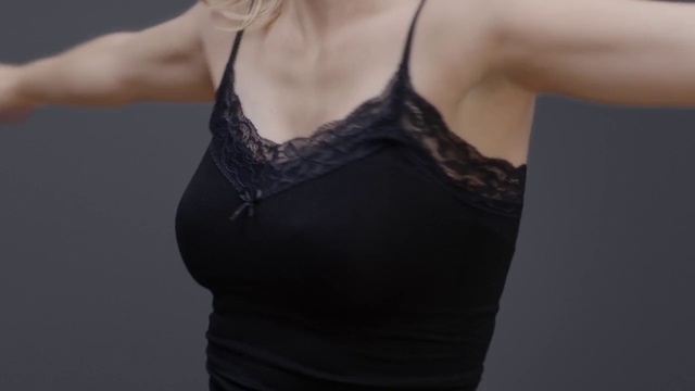 Video Reference: Clothing, camisoles, Brassiere, Neck, Undergarment, Arm, Dress, Lace, Chest, Lingerie top