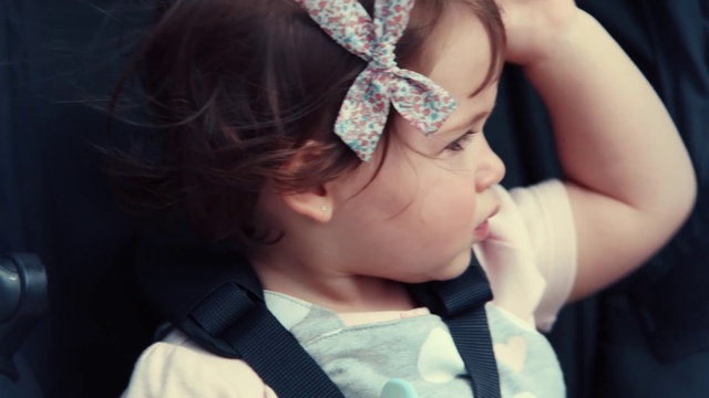 Video Reference: Hair, Face, Child, Head, Hair accessory, Skin, Hairstyle, Beauty, Nose, Cool, Person, Little, Small, Young, Wearing, Looking, Holding, Sitting, Phone, Woman, Girl, Boy, Baby, Talking, Eating, Table, Blue, Standing, Plate, White, Red, Playing, Bear, Hat, Fashion accessory, Toddler, Necklace, Human face