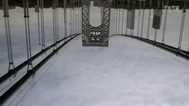Video Reference: snow, winter, freezing, architecture, black and white, line, fixed link, ice, suspension bridge, roof, Person