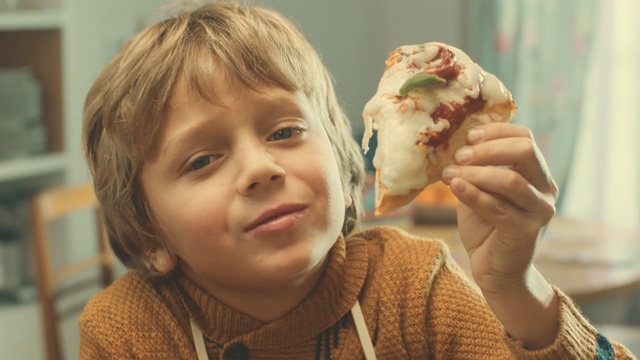 Video Reference: child, nose, girl, eye, eating, cheek, toddler, human behavior, finger, smile, Person
