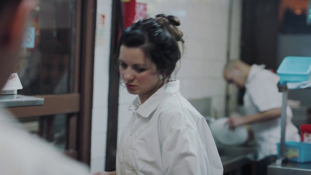 Video Reference: Hair, Hairstyle, Human, Black hair, Neck, White-collar worker, Long hair