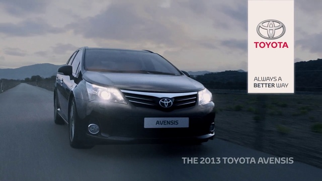 Video Reference: Land vehicle, Vehicle, Car, Black, Automotive design, Toyota, Motor vehicle, Toyota avensis, Luxury vehicle, Mid-size car
