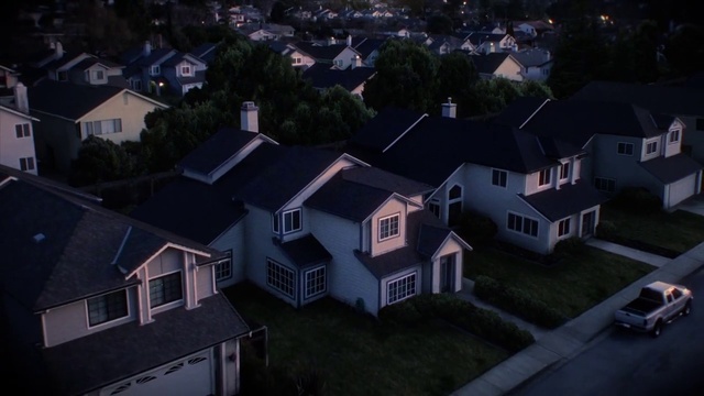 Video Reference: Residential area, Suburb, Sky, Home, Roof, House, Aerial photography, Blue, Property, Neighbourhood