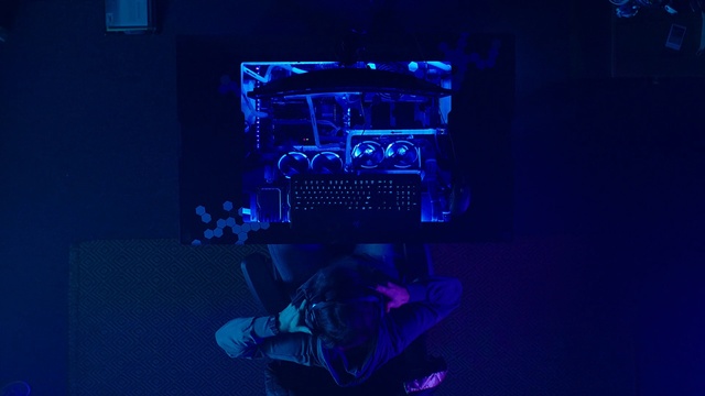 Video Reference: blue, purple, light, violet, darkness, electric blue, neon, midnight, font, computer wallpaper