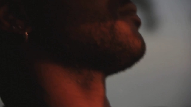 Video Reference: facial hair, hair, chin, nose, close up, neck, darkness, mouth, forehead, beard