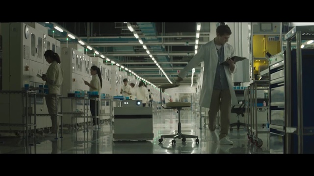 Video Reference: Factory, Machine, Industry, Building, Glass, Electronics, Daylighting, Metal, Person