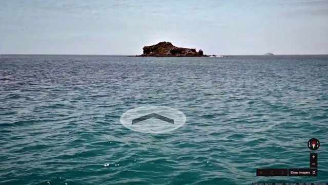 Video Reference: Sea, Ocean, Horizon, Water, Islet, Coastal and oceanic landforms, Rock, Sky, Calm, Coast