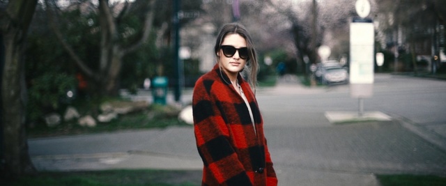 Video Reference: Plaid, Tartan, Street fashion, Clothing, Eyewear, Pattern, Photograph, Red, Fashion, Orange