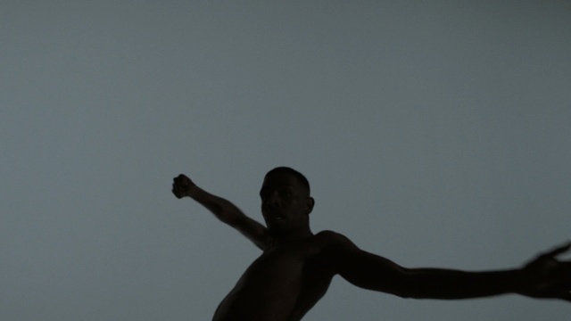 Video Reference: Black, Arm, Sky, Shoulder, Standing, Human, Joint, Hand, Human body, Photography