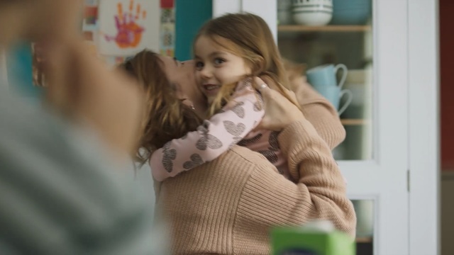 Video Reference: Snapshot, Child, Interaction, Hug, Room, Photography, Person