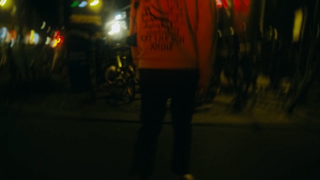 Video Reference: Black, Darkness, Photograph, Night, White, Red, Street light, Light, Green, Yellow