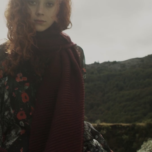 Video Reference: girl, outerwear, long hair, tree, photo shoot, jacket