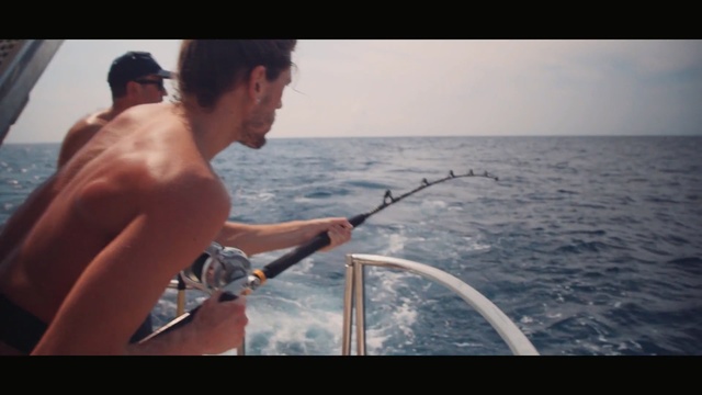 Video Reference: sea, fishing, vertebrate, water, casting fishing, vacation, recreation, ocean, recreational fishing, muscle