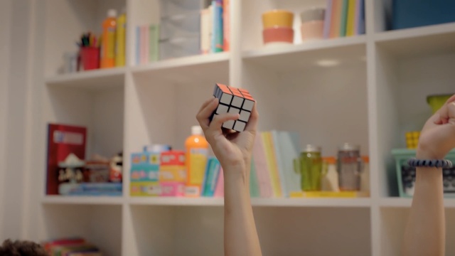 Video Reference: shelf, room, shelving, furniture, toy, product, interior design, play, bookcase